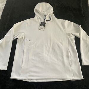 Zero Restriction TKO White Soft Hoodie Pullover Mens XL Golf L1140 Polyester NEW